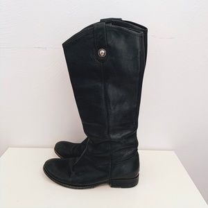 FRYE BOOTS SIZE 6 1/2 BLACK GOOD GREAT CONDITION